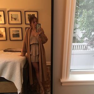 Solemio Nude Peplum Dress